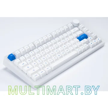 Клавиатура Akko PC75B Plus White & Blue (Akko CS Jelly Pink) картинка 3